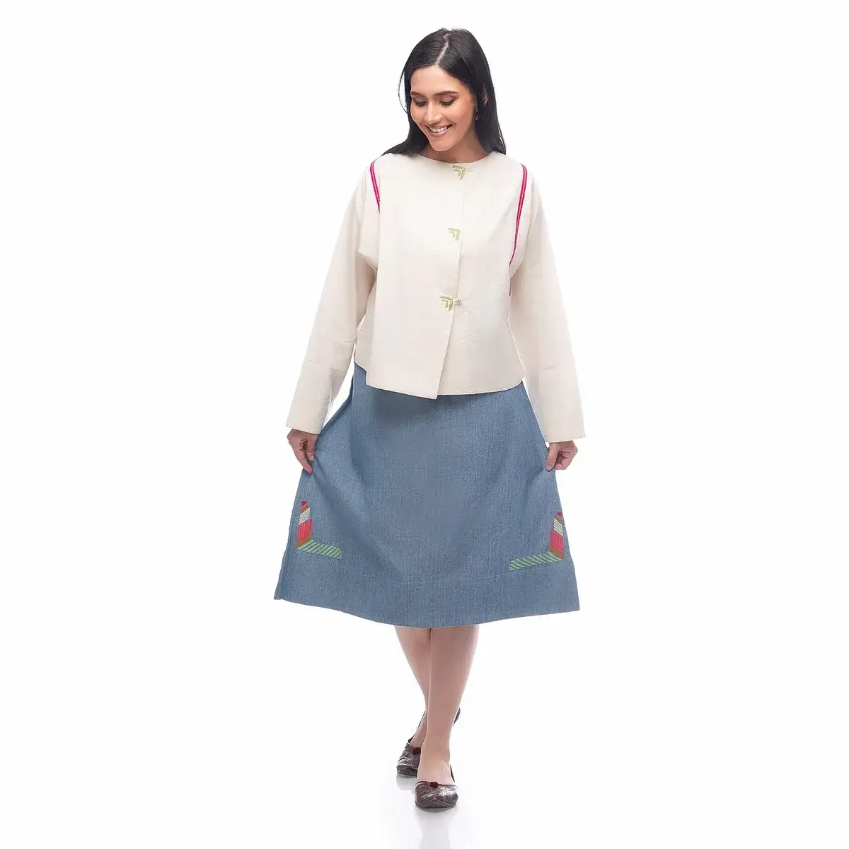 Hand Embroidered Skirt