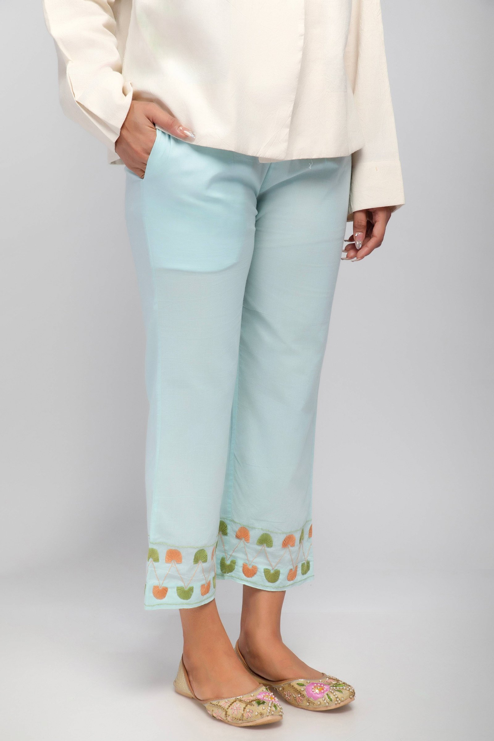 Hand Embroidered Pant