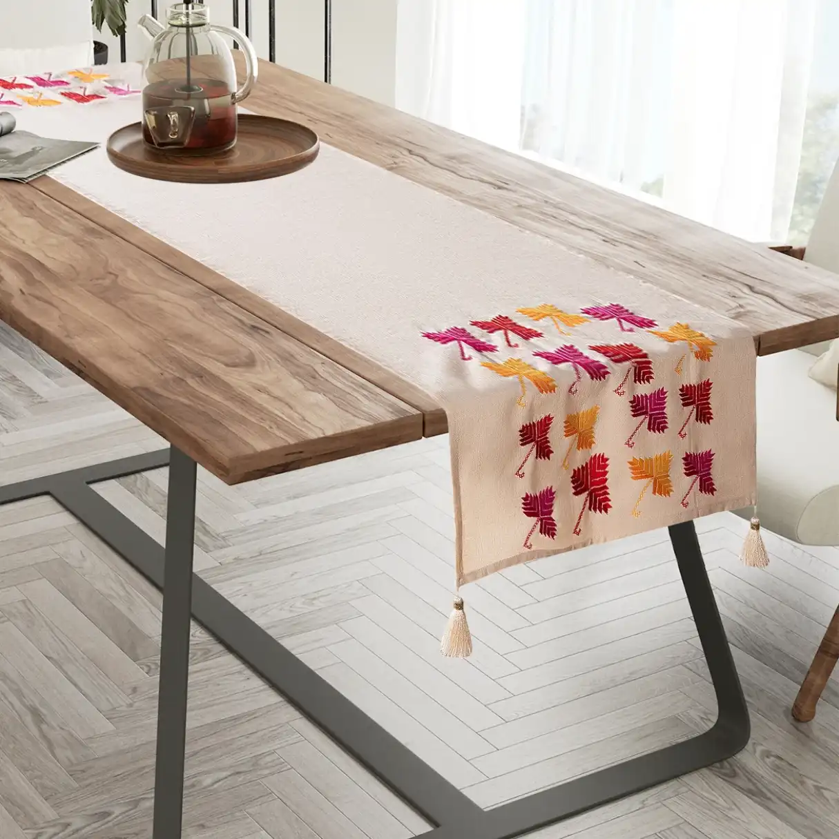 Hand Embroidered Table runner