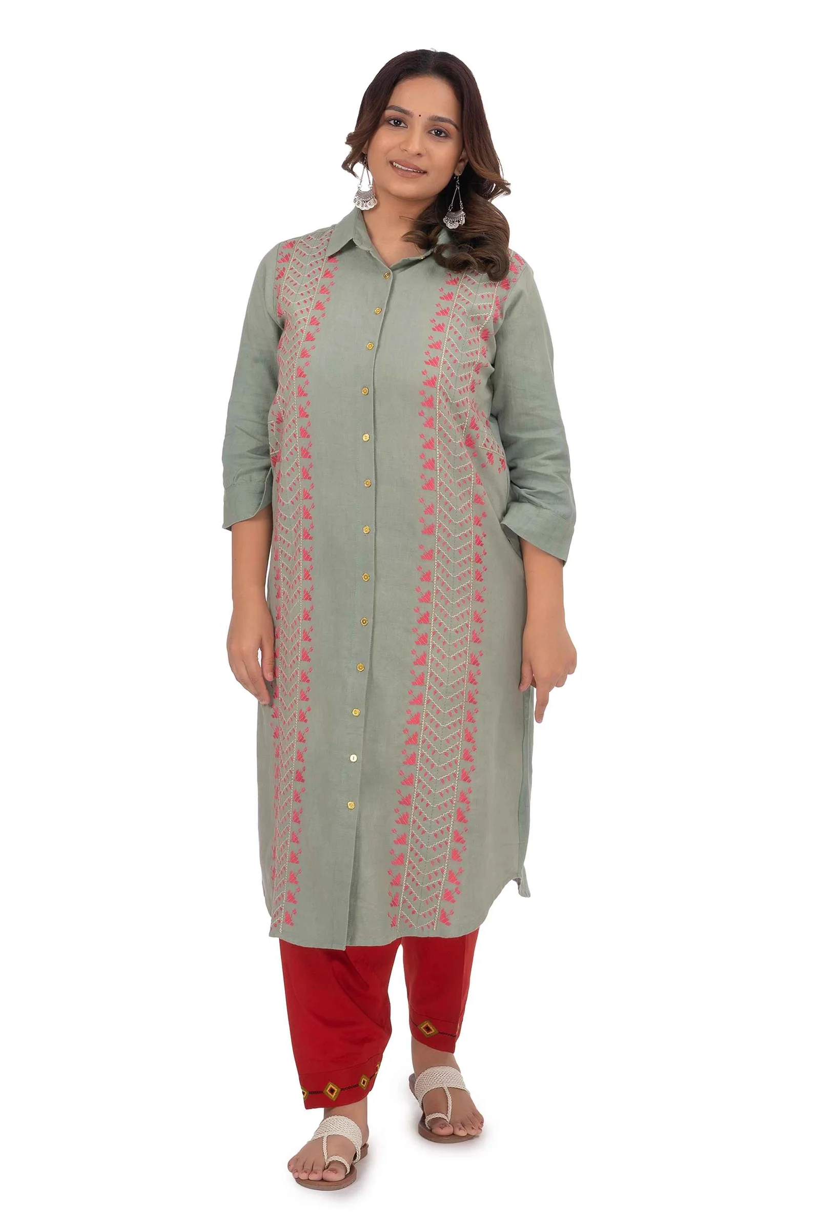 Hand Embroidery Spanish Gray