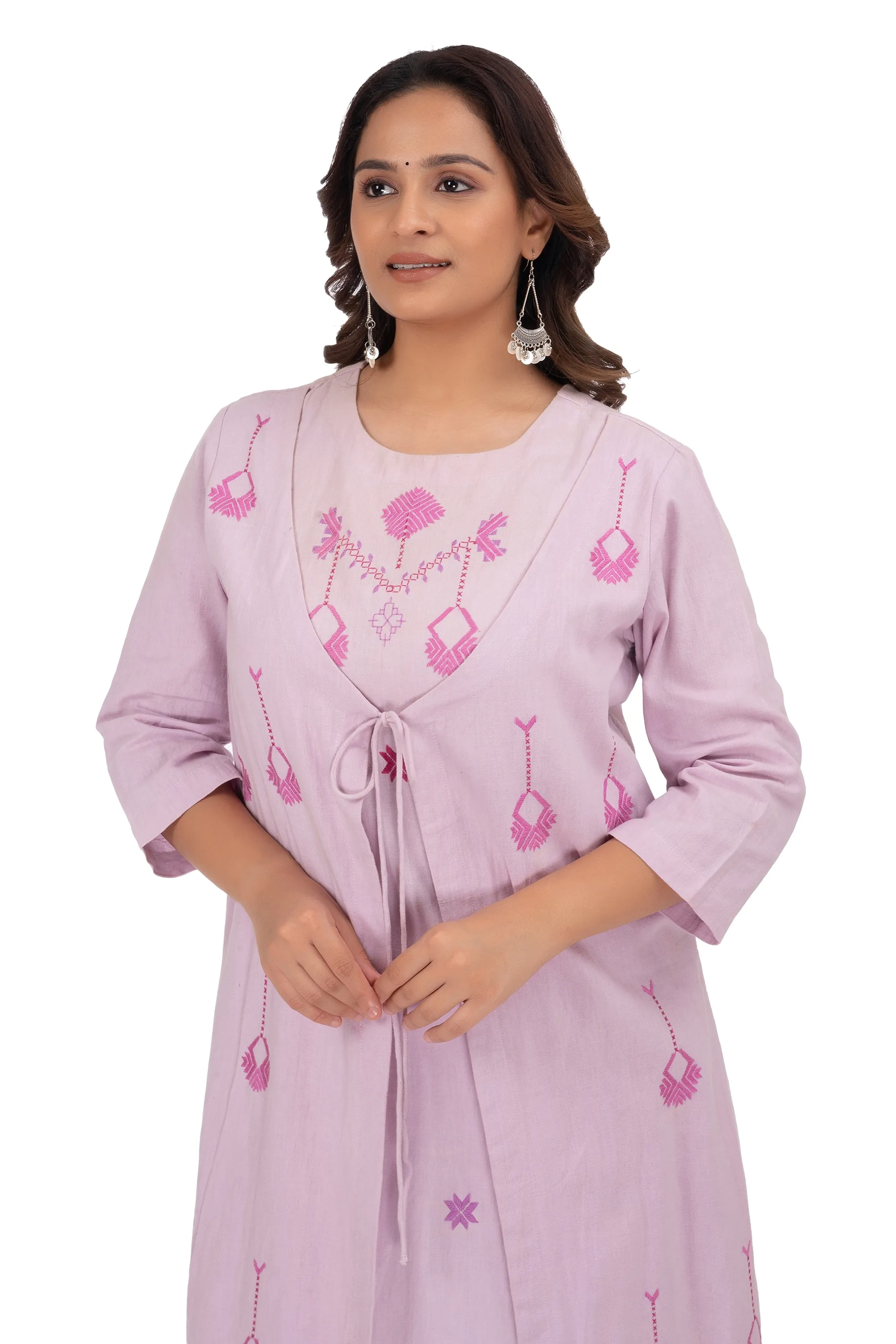 Hand Embroidery Kurta Thistle