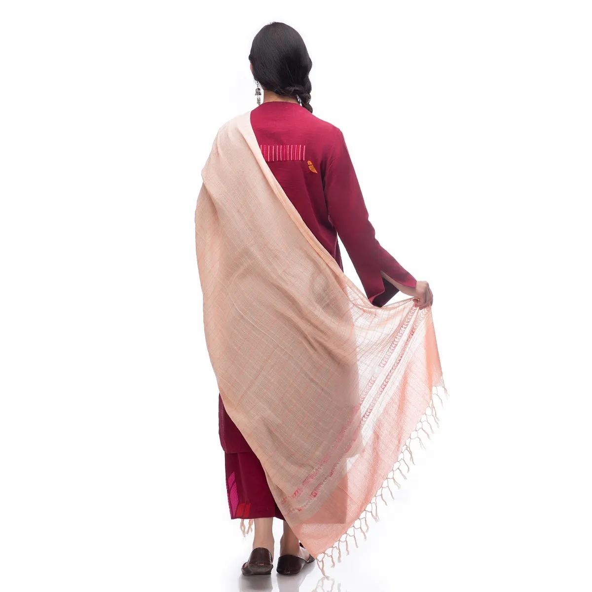 Hand Embroidery Dupatta Turkish Rose